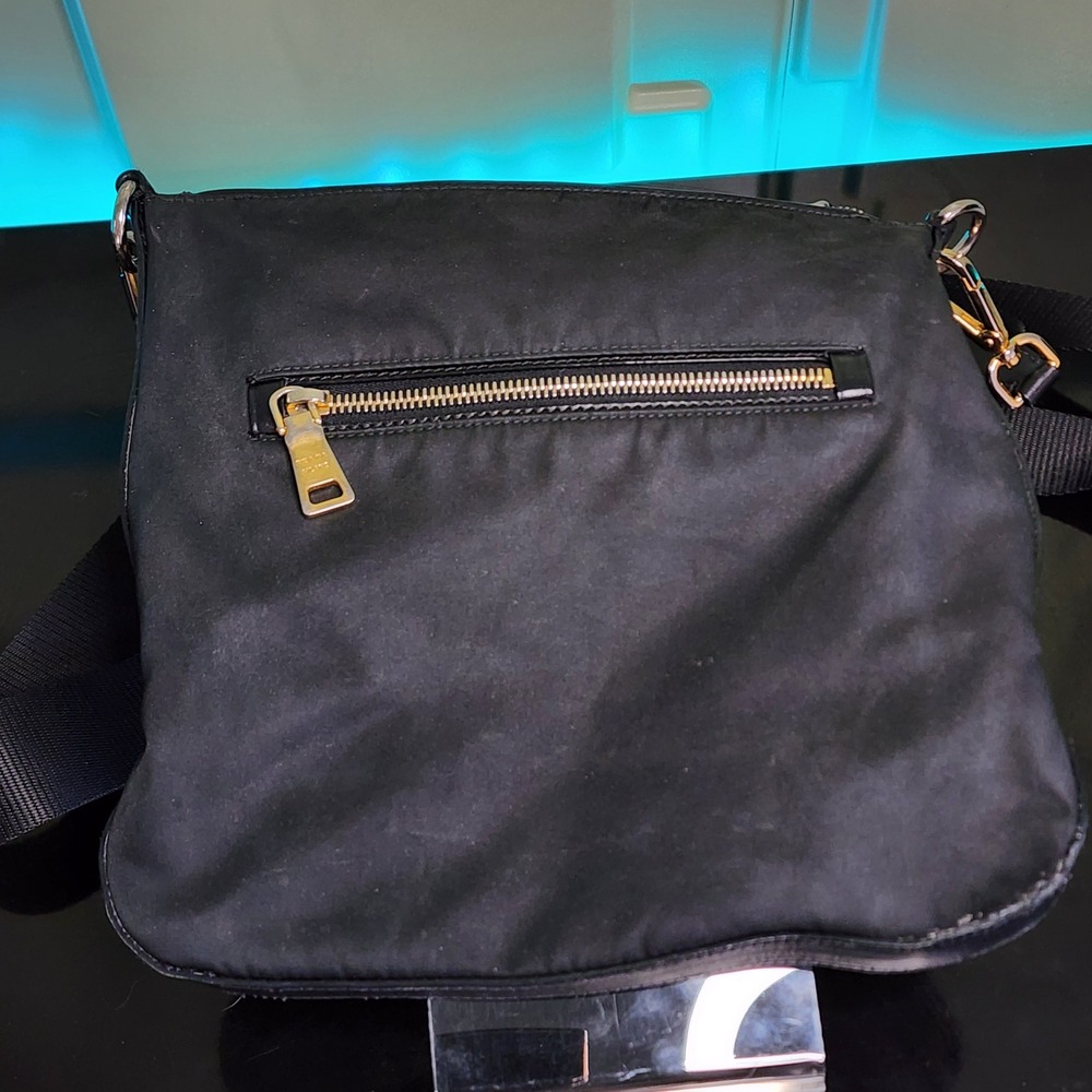 Prada Crossbody Bag Women Small Tessuto Nylon Gold Hardware Good - Picture 3 of 16